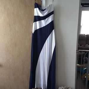 Strapless maxi dress